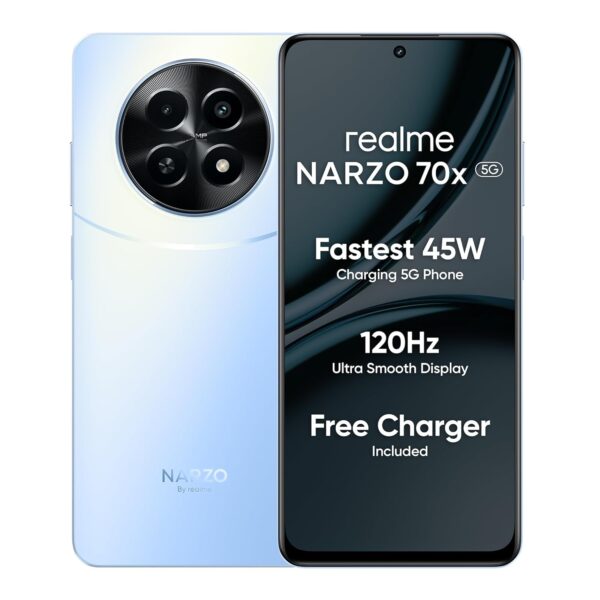 Realme NARZO 70x 5G (Ice Blue, 8GB RAM,128GB Storage)