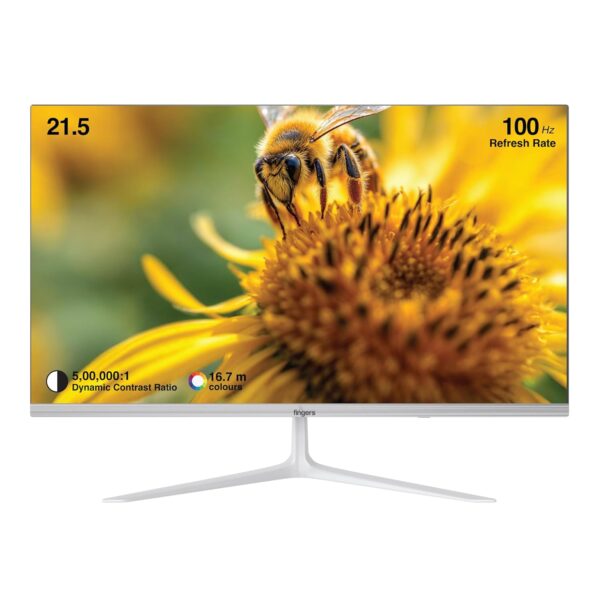 Fingers 22" Frameless FHD Monitor (Stunning White)
